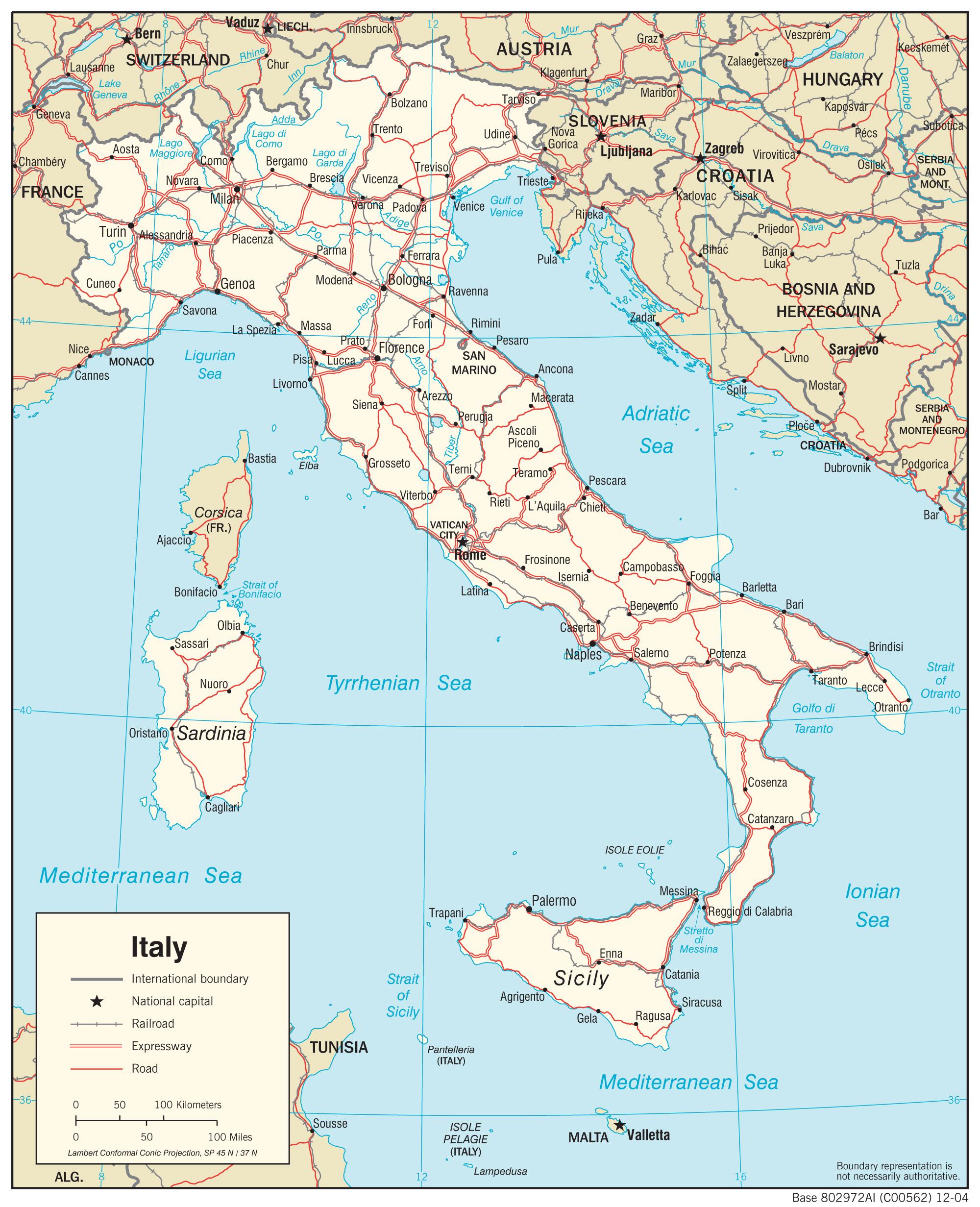 الخريطة التفاعلية من إيطاليا أين إيطاليا تقع على خريطة جنوب أوروبا أوروبا
